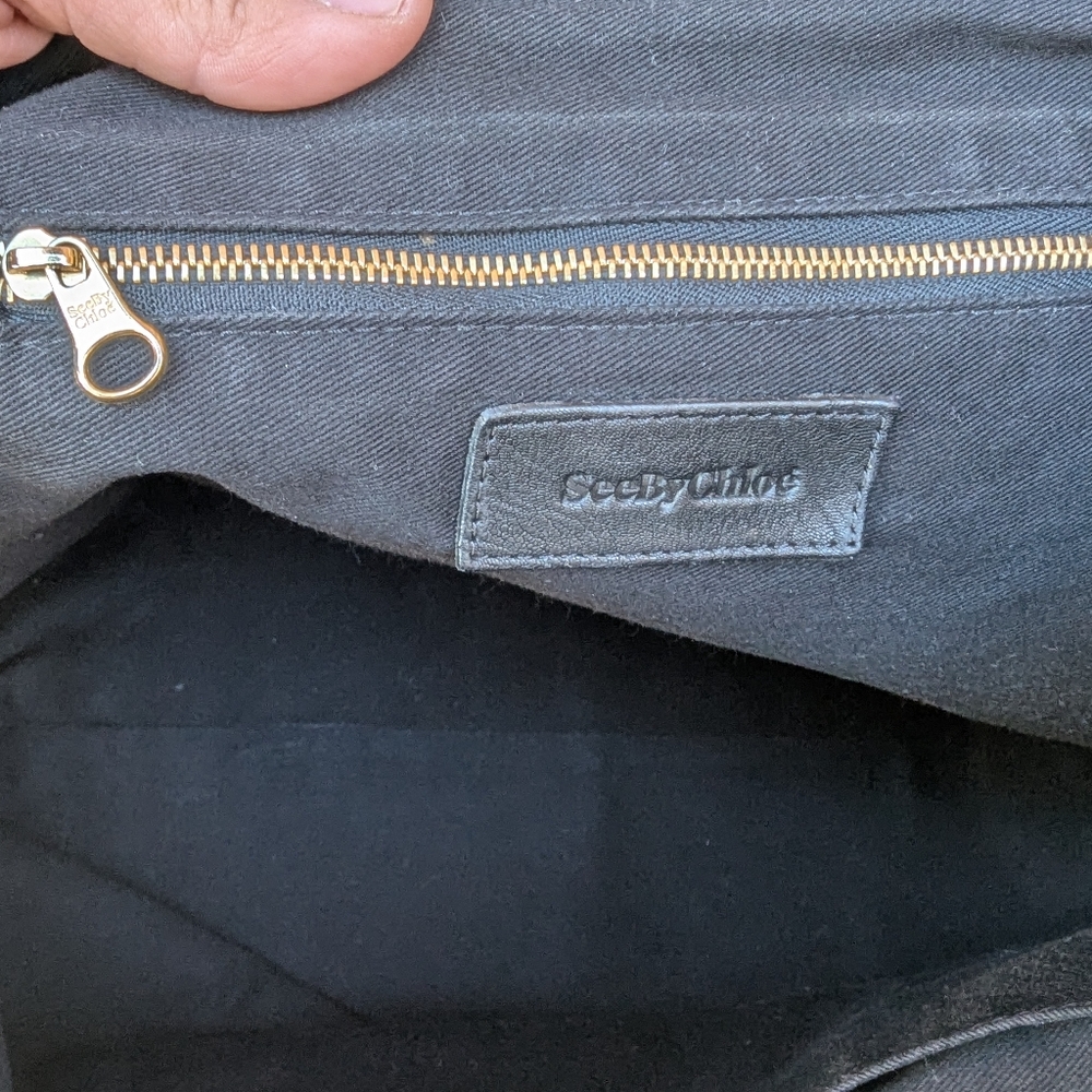 See By Chloe Black Leather Tote Bag - Picture 9 of 14